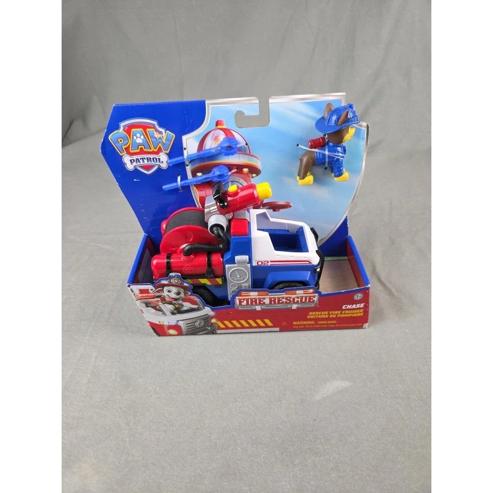 Paw Patrol Fire Rescue Chase with Figure Rescue Fire Cruiser Truck Launcher 2024